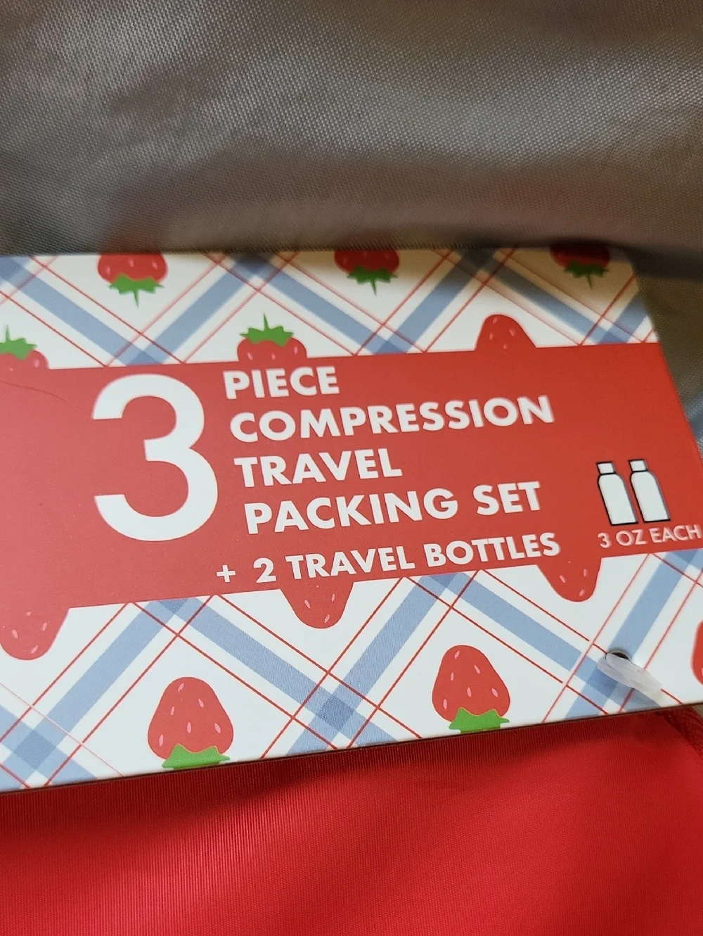 Dabney Lee 3-Piece Compression Travel Packing Set - Red